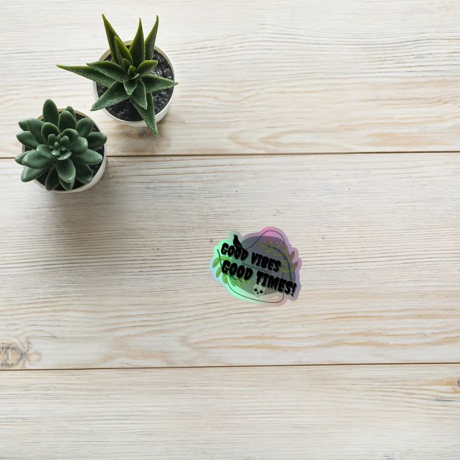 Good Vibes Holographic Sticker Set product image (8)