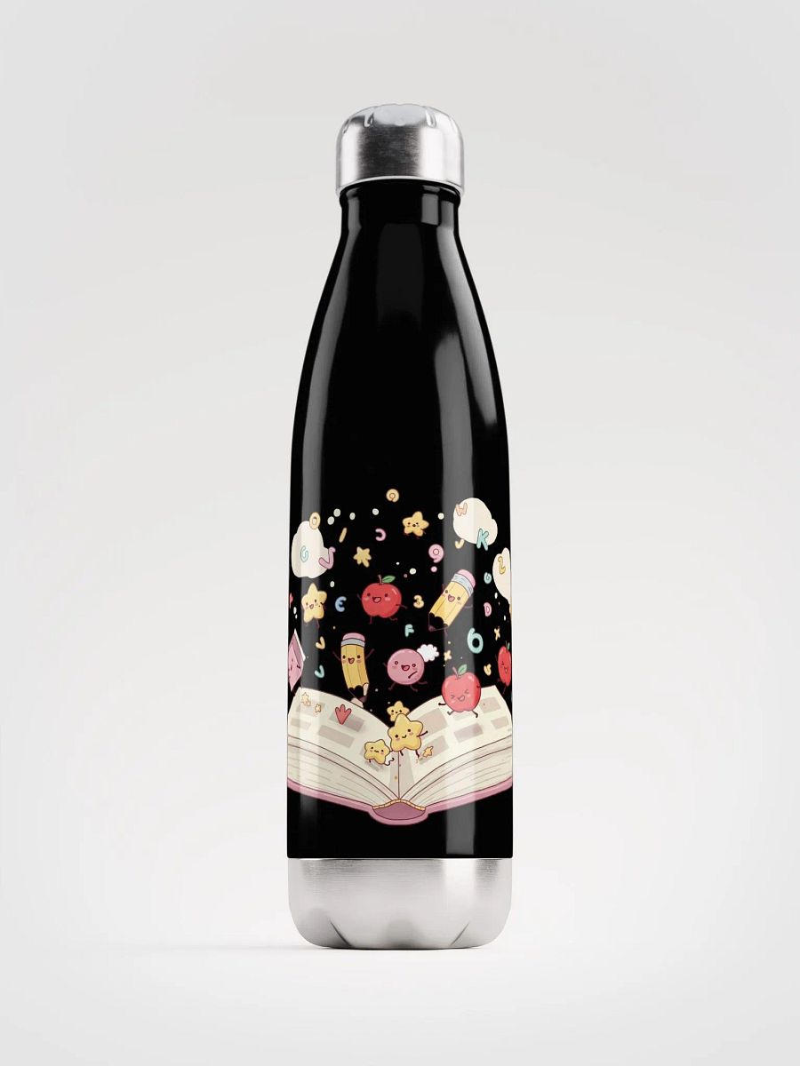 Whimsical Alphabet Adventure Stainless Steel Water Bottle product image (2)