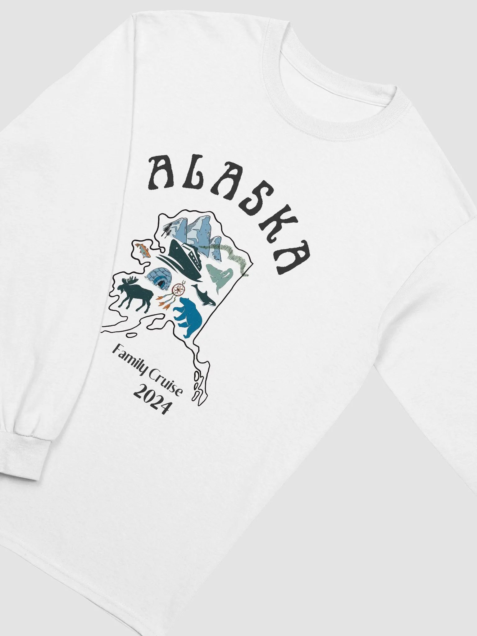 Unisex Longsleeve Adult Alaska Cruise Squad Light Shirt product image (4)