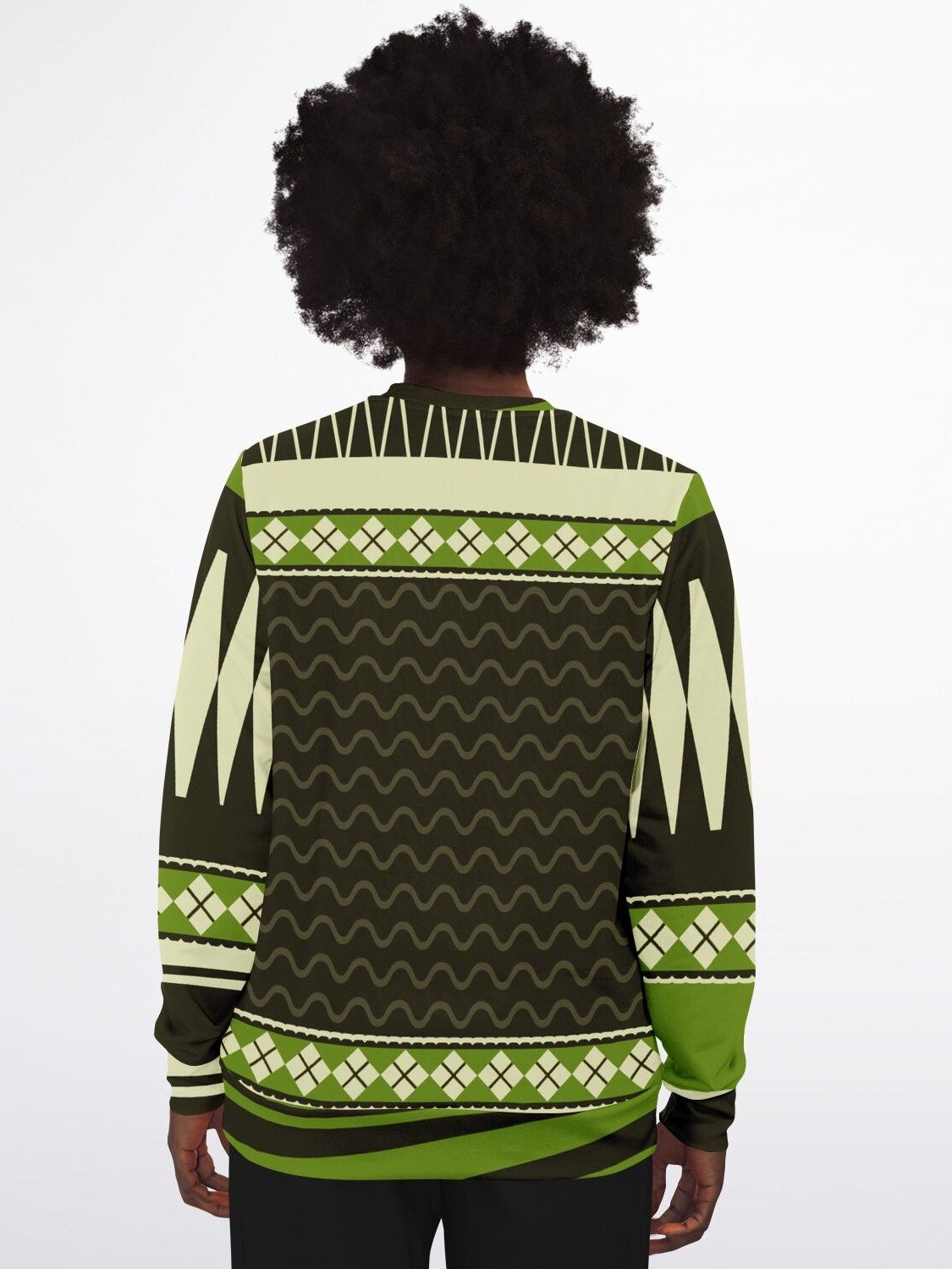 Funny 420 Christmas Sweatshirt | Green Holiday Party Sweater | Casual Winter Party Outfit product image (2)