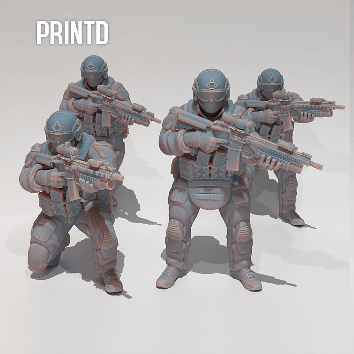 USMC MARSOC Grenadier Team - Modern Warfare Wargame Hobby Resin Scale Models product image (1)