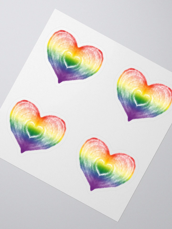 Rainbow Heart Stickers product image (4)