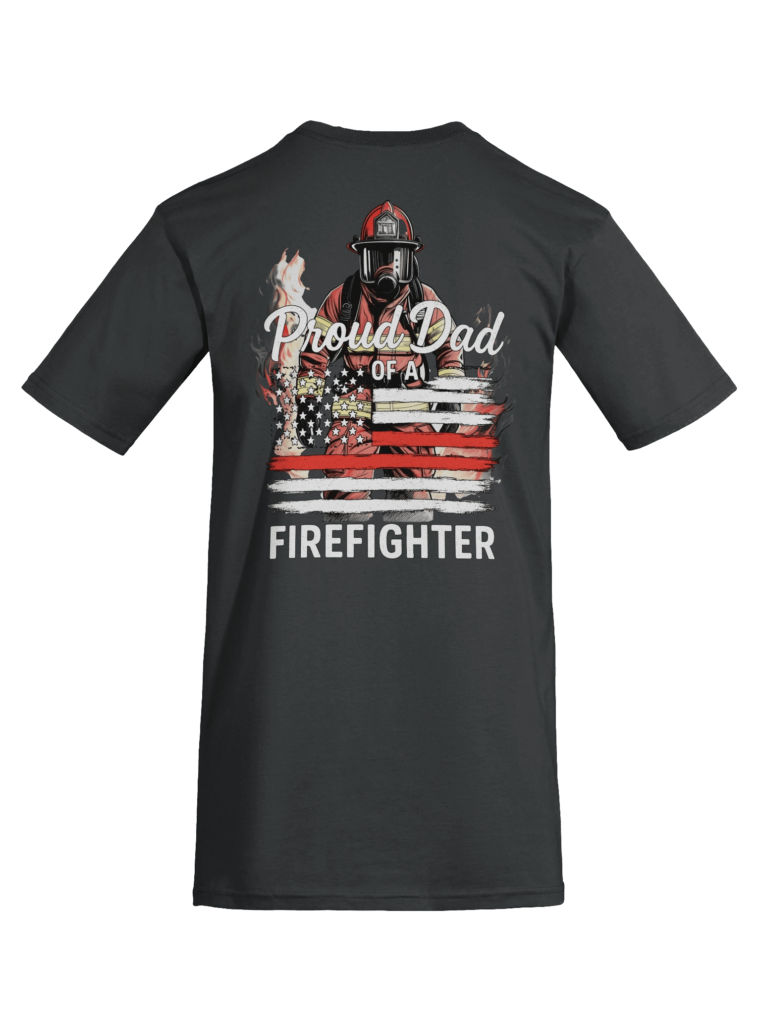 Proud Dad Firefighter Graphic T-shirt product image (14)