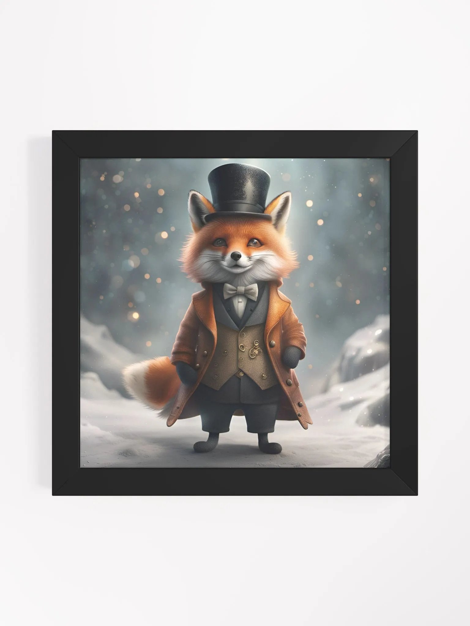 Framed Smart Dressed Fox Poster product image (1)