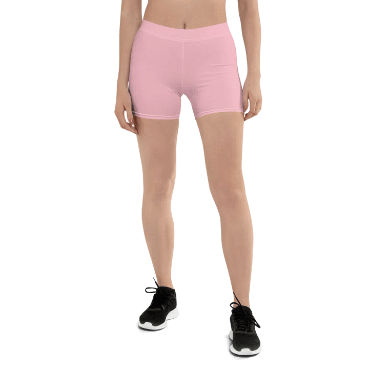 Plain Color Pink Bike Shorts product image (1)