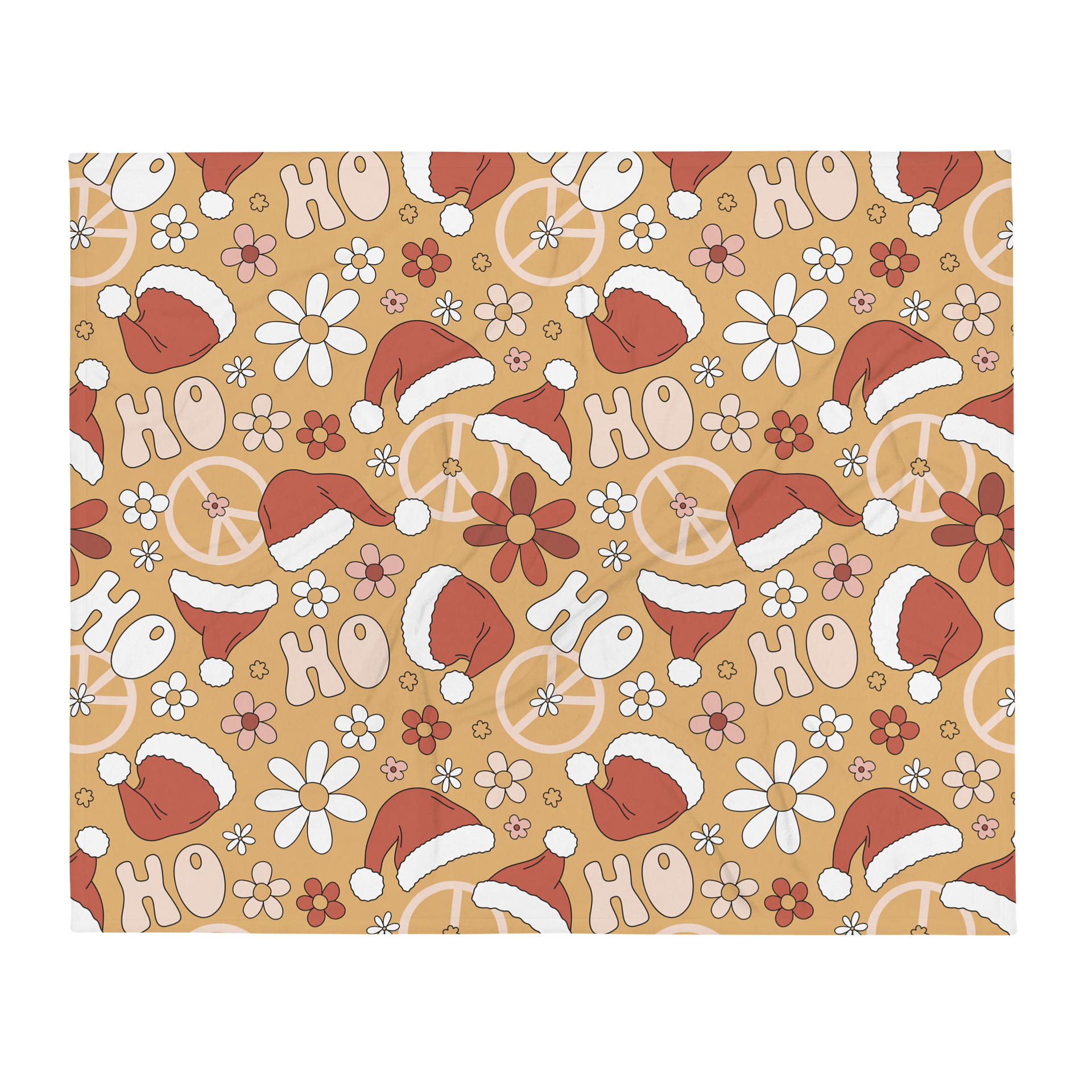 Ho Ho Ho Groovy Flower Blanket product image (1)