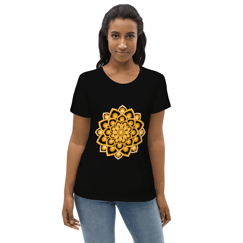 Orange Flower Mandala Eco Tee product image (4)