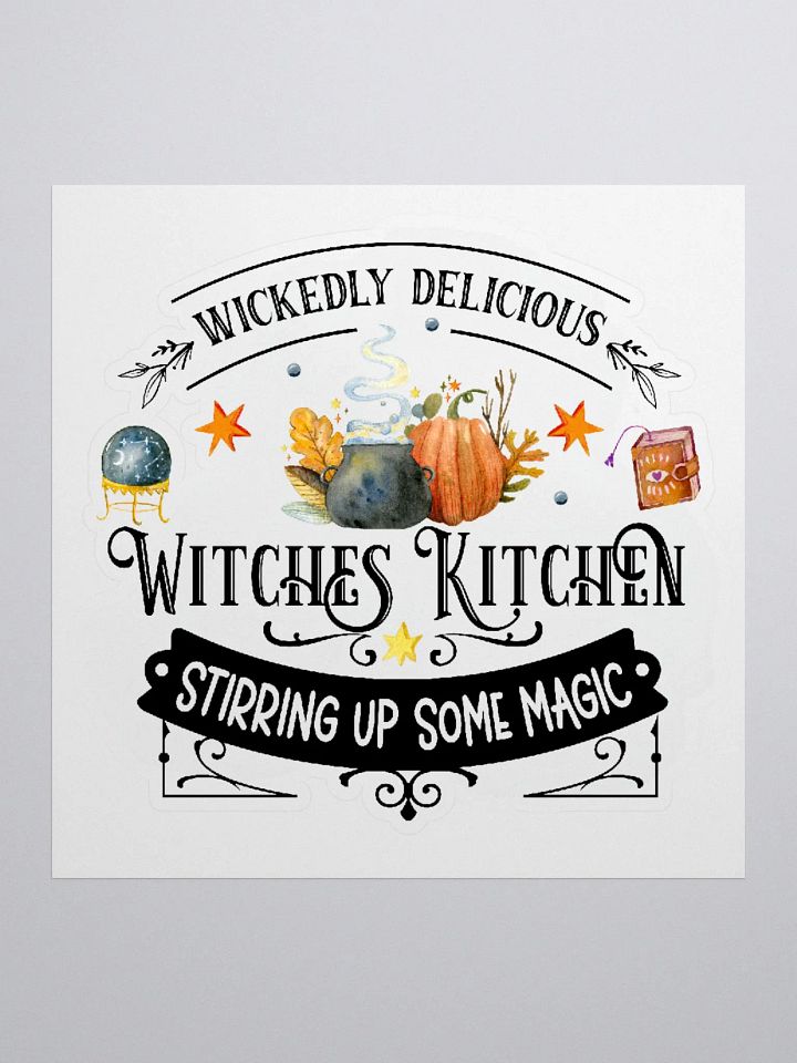 Wickedly Delicious Stirring Up Some Magic STICKER - Witchy, Kitchen Witch, Magic Kitchen Gift product image (1)