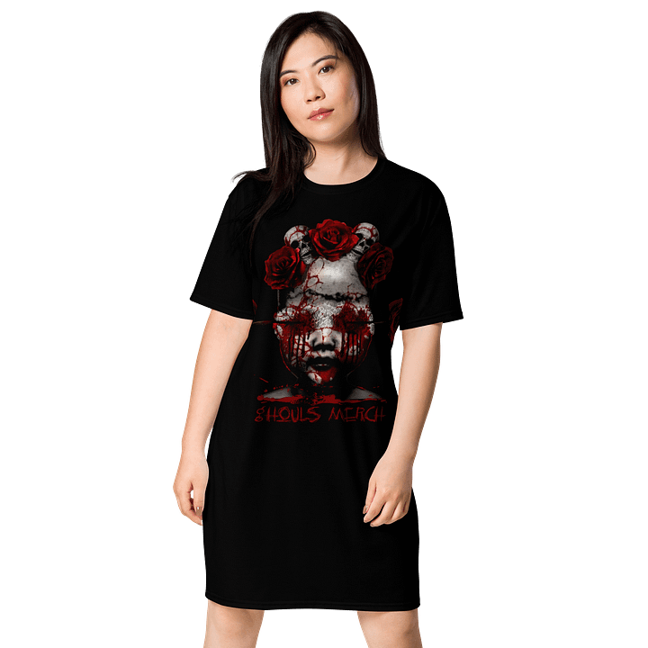 Blood Rose Macabre T-Shirt Dress product image (1)