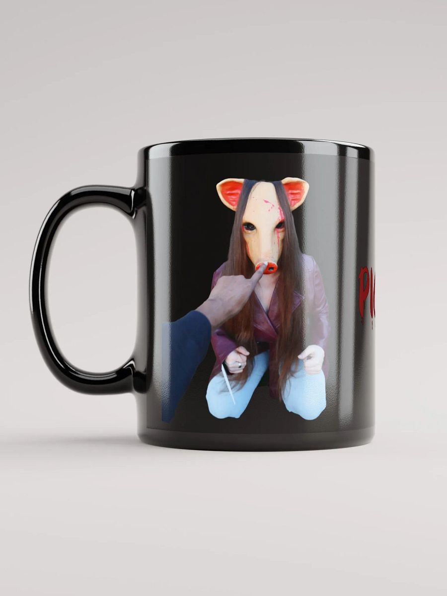 Piggy Black Mug product image (5)