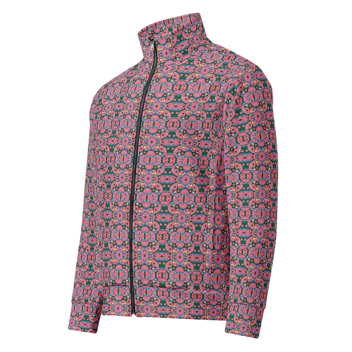 Frosted Petals – Recycled Unisex Track Jacket product image (1)