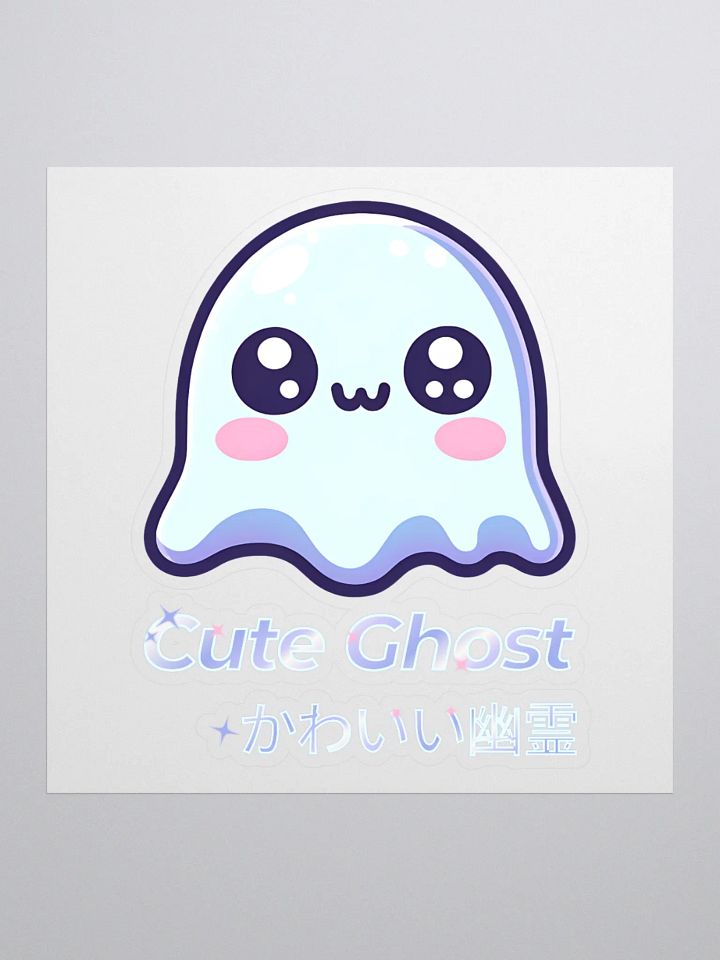 Cute Ghost Kiss Cut Sticker product image (1)