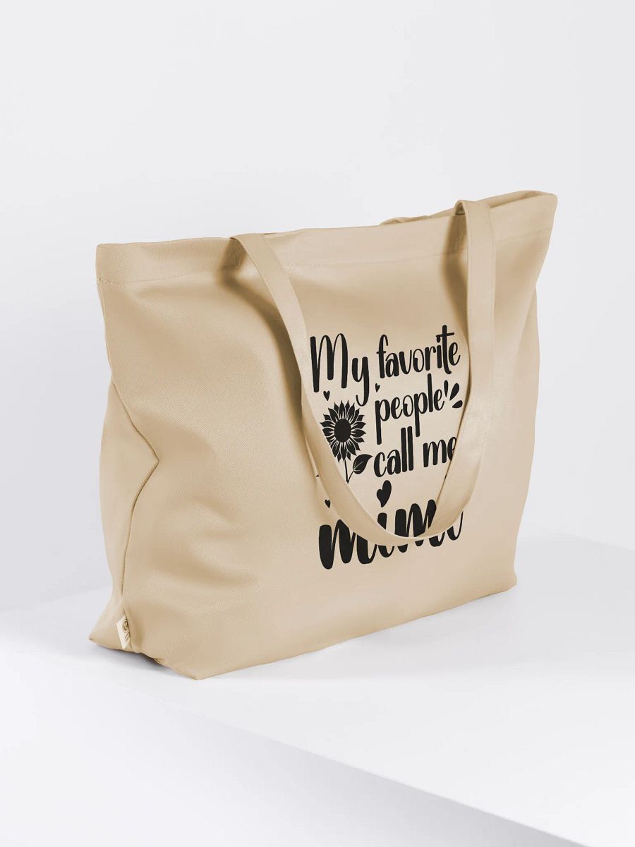 My Favorite People Call Me Mimi, Grandma Eco Tote Bag - Cream product image (3)