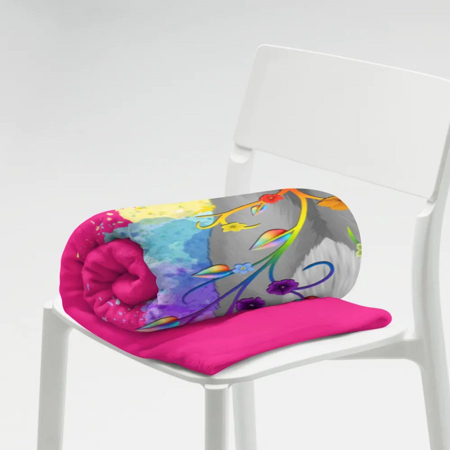Pansexual Pride Fox Blanket (2023) product image (7)
