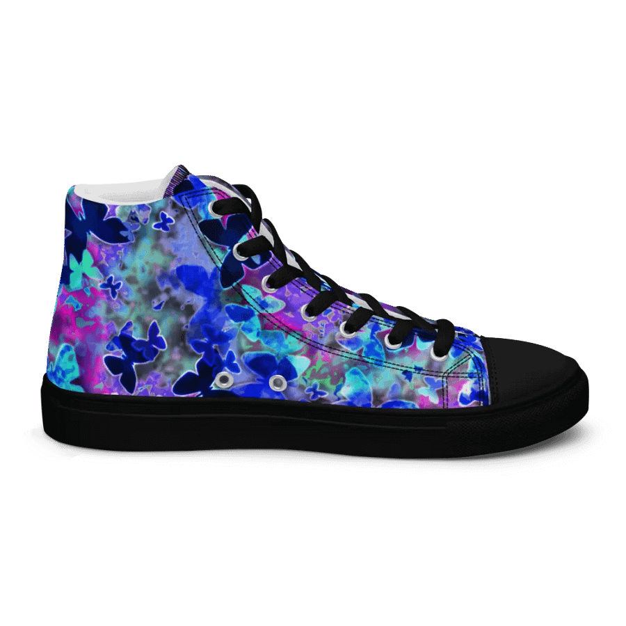 Butterfly nebula High Top Canvas Shoes (womens) product image (8)