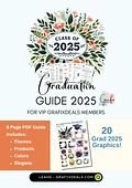 VIP Member Only Graduation 2025 Design Guide and 20 x Graphics! product image (1)