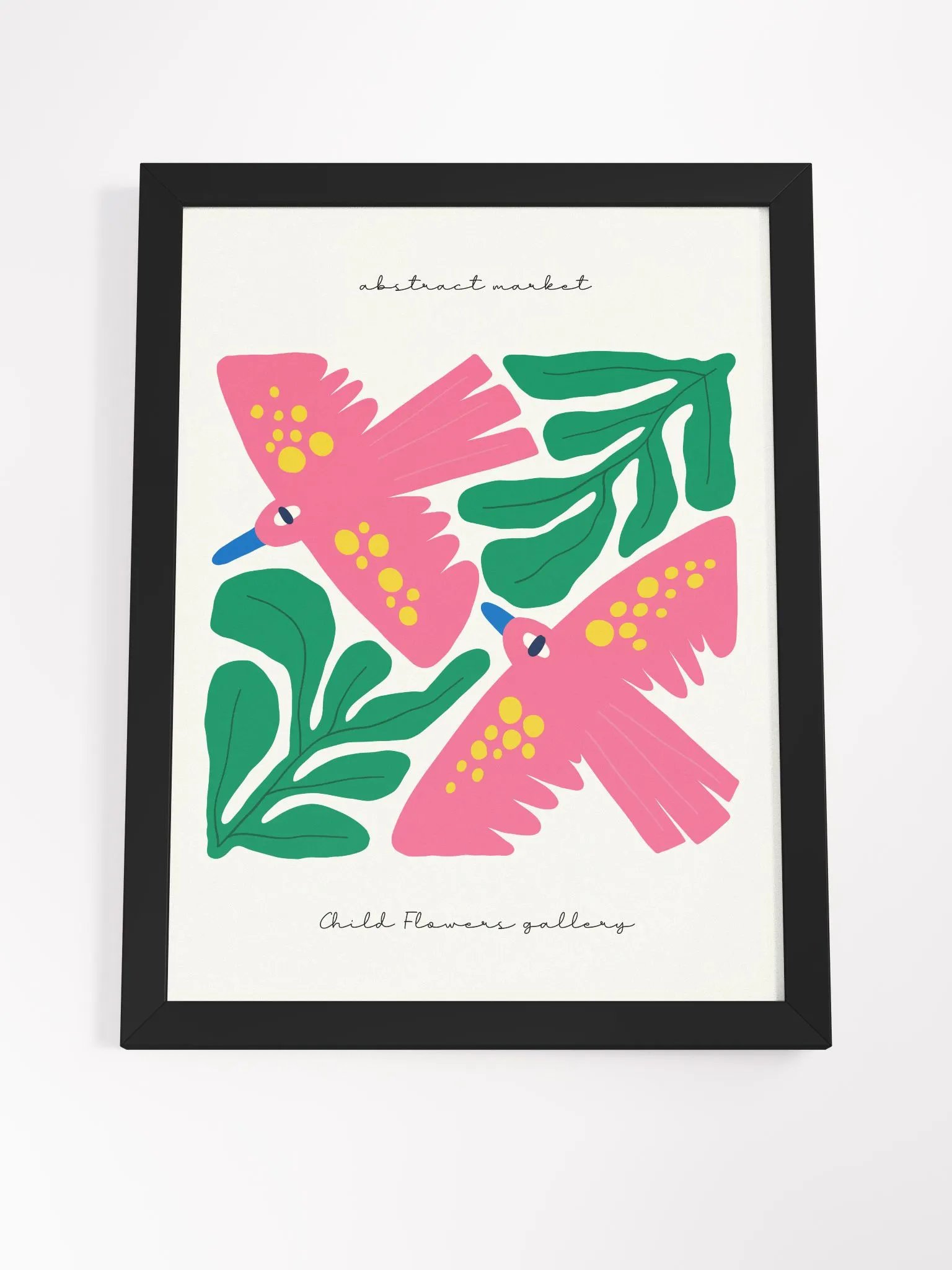 Pink Birds - Framed Poster product image (4)