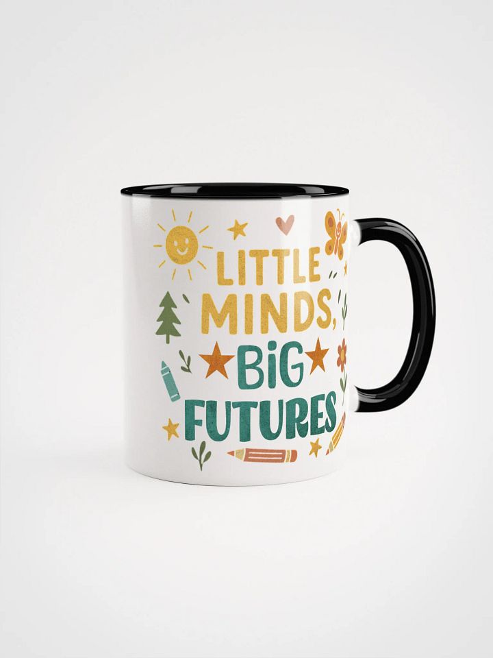 Little Minds Big Futures Mug – Bright Retro Teacher Coffee Cup product image (4)