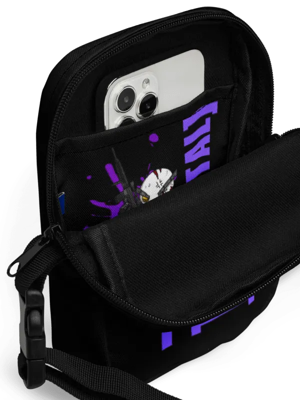 THE SIDE BAG in BLACK and PURPLE product image (2)