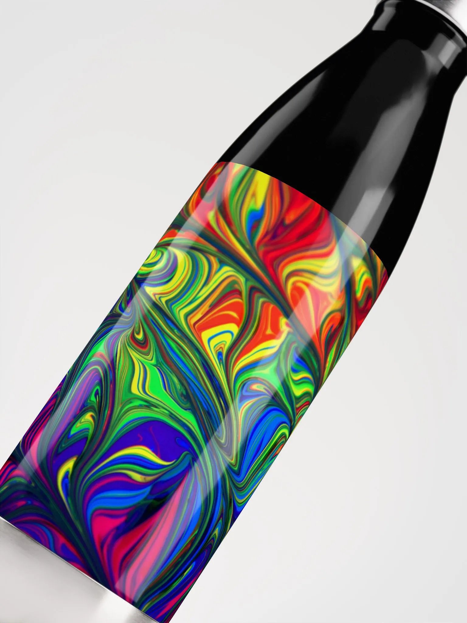 Marbled Stainless Steel Water Bottle - Insulated, Durable & Stylish Hydration product image (5)