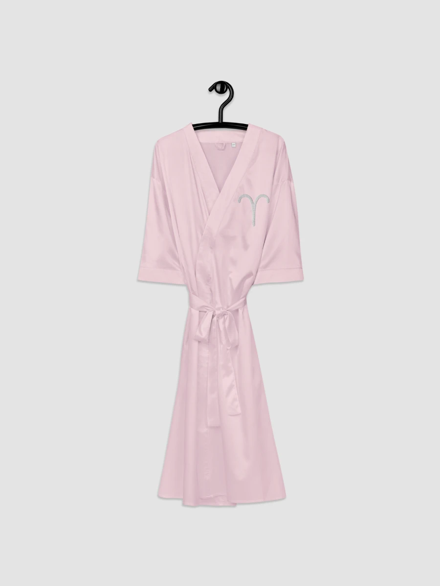 Aries White on Pink Satin Robe product image (3)