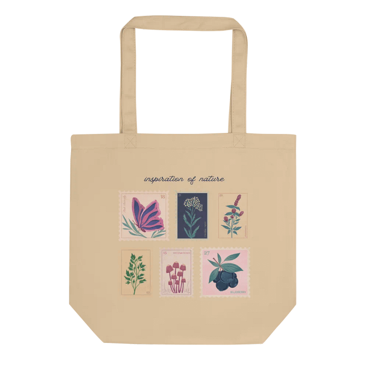 Vintage Botanical Stamp Collection Tote Bag product image (1)
