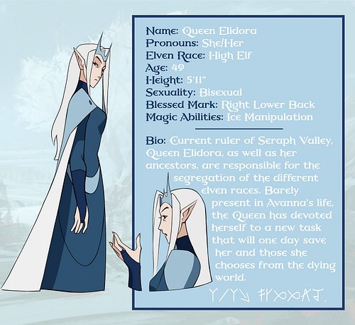Meet Queen Elidora ❄️🗡️