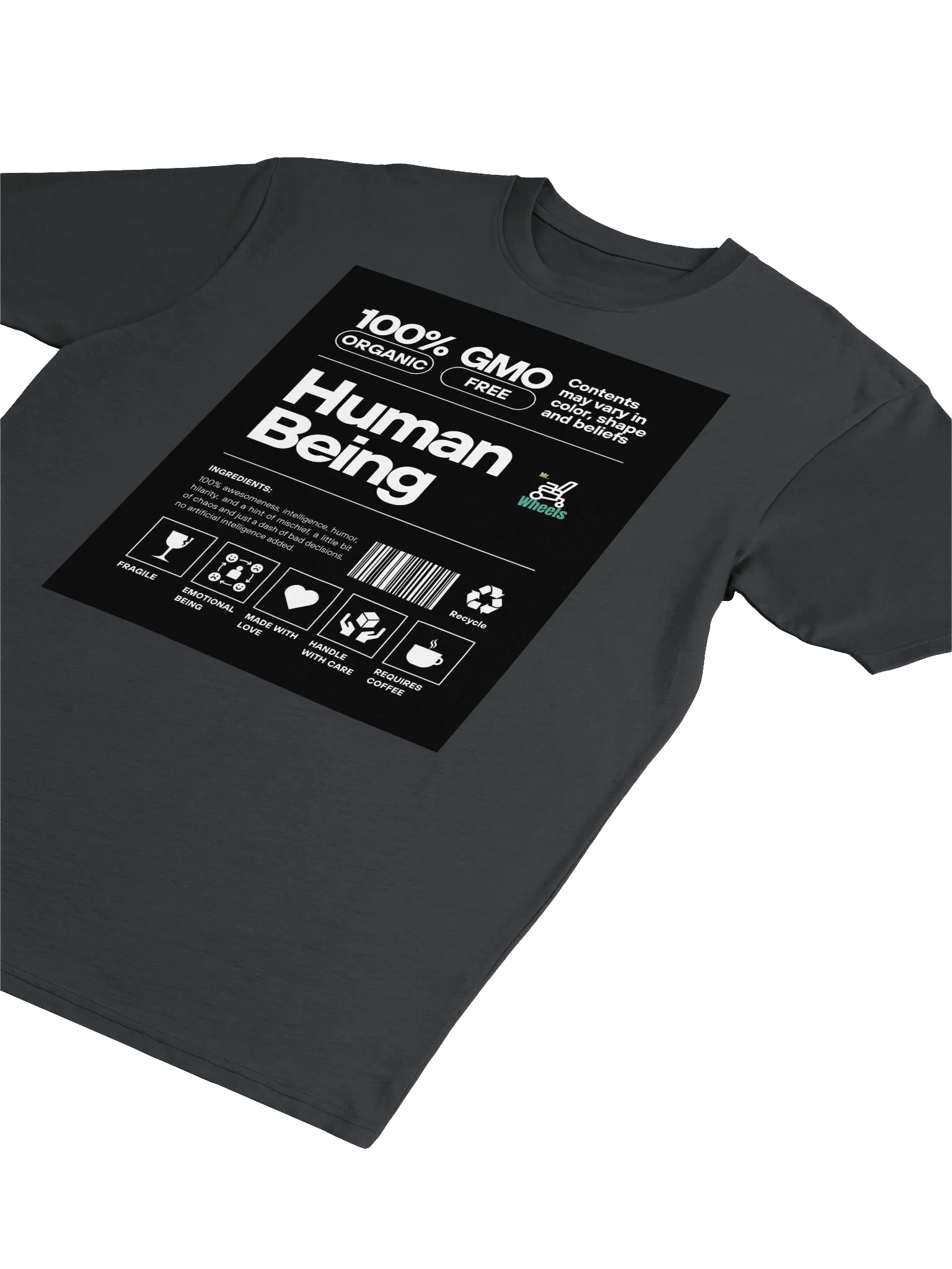 Mr. Wheels 100% Organic Human Being Tee product image (2)