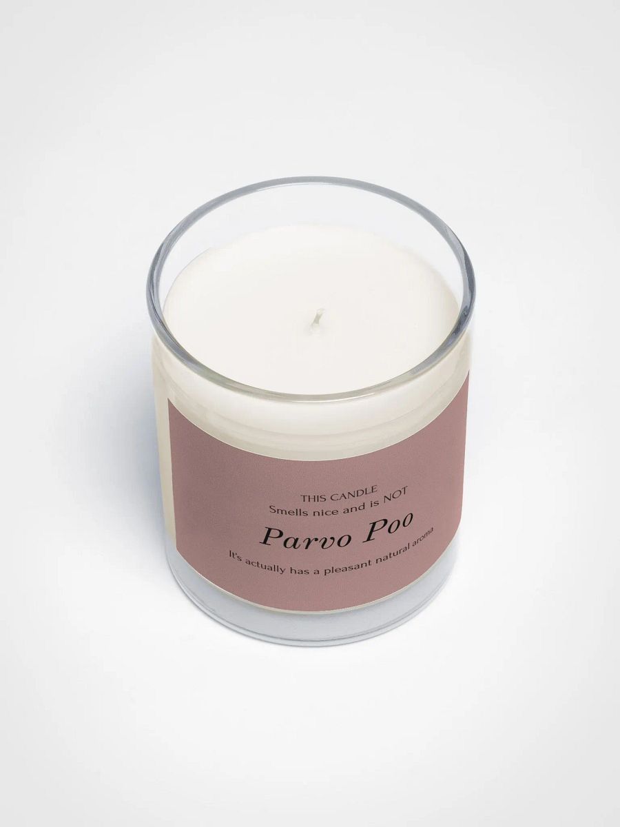 Veterinary humor candle "Parvo Poo" product image (3)