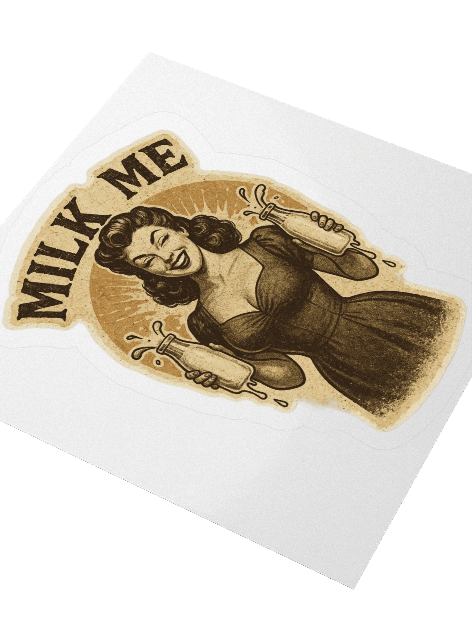 Vintage Milk Me Sticker Set product image (8)