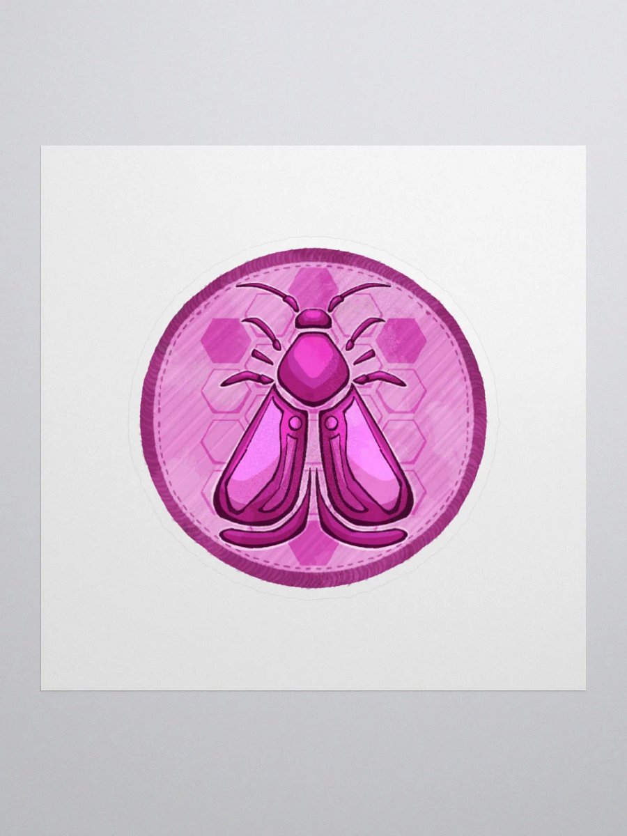 Magenta Moths Sticker product image (1)