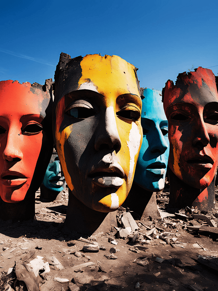 Elegy to Humanity - 6 | Canvas Art Painting product image (1)