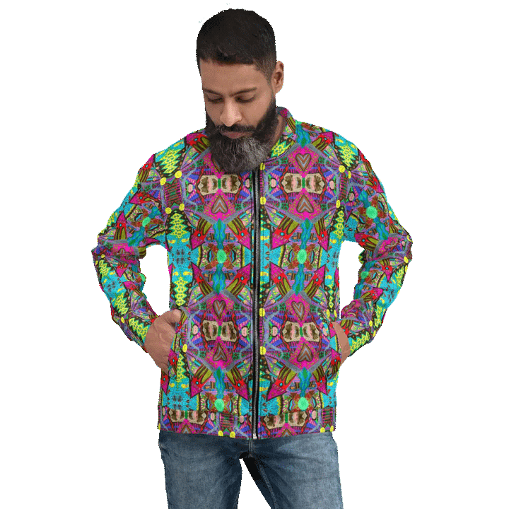 Abstract Tower Moment Unisex Bomber Jacket product image (1)