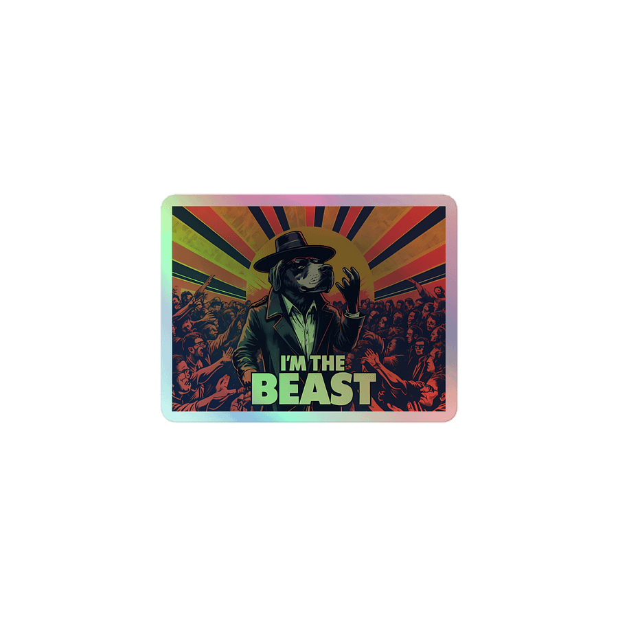 I'M THE BEAST Concert Poster | Holographic Sticker Sheet product image (1)