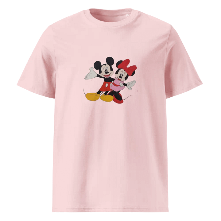 Mickey and Minnie mouse (art by Dina R.) Stanley/Stella Organic Cotton T-Shirt product image (5)