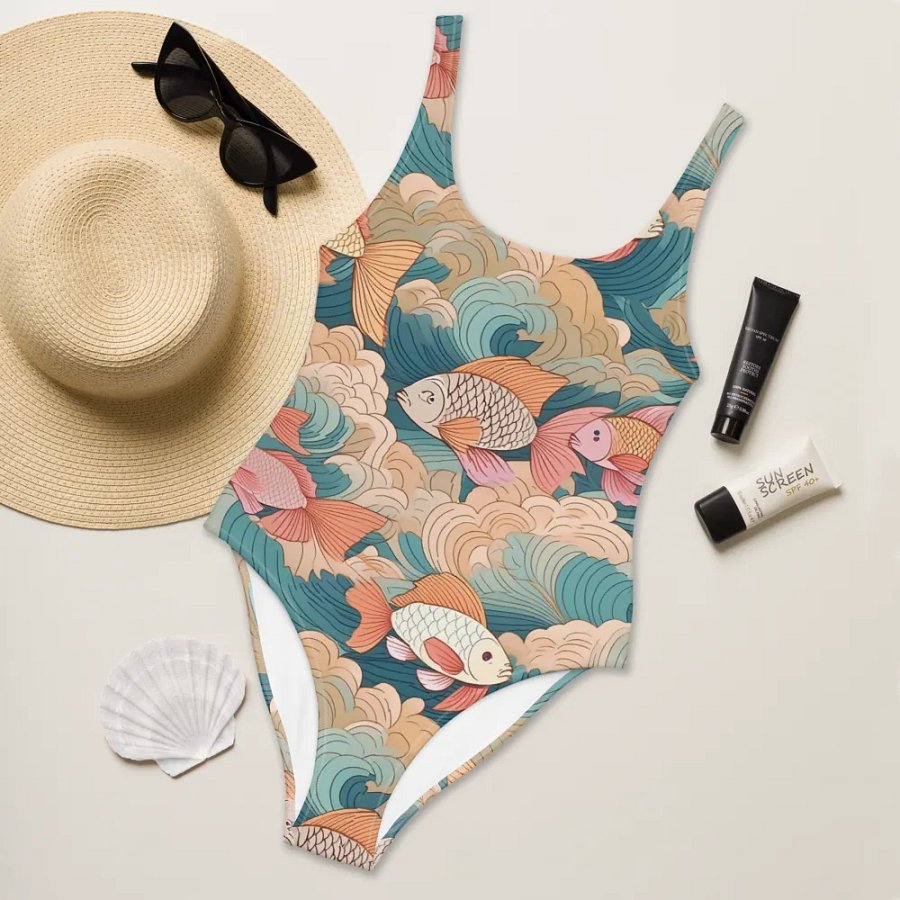 Traditional Japanese Fish Swimsuit product image (6)