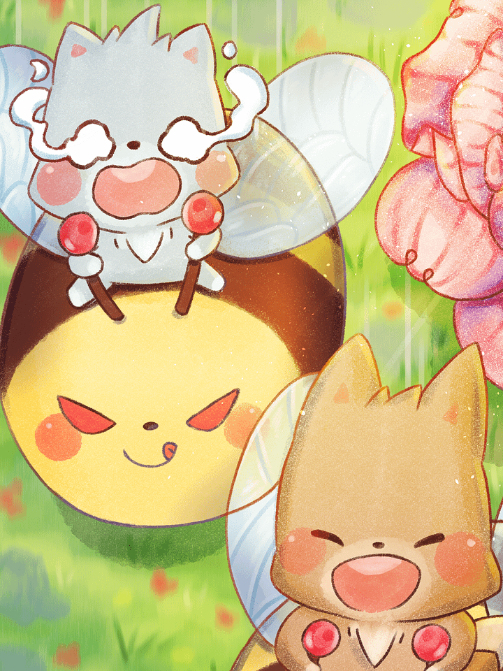 Flying with the bees | Phone Wallpaper product image (1)