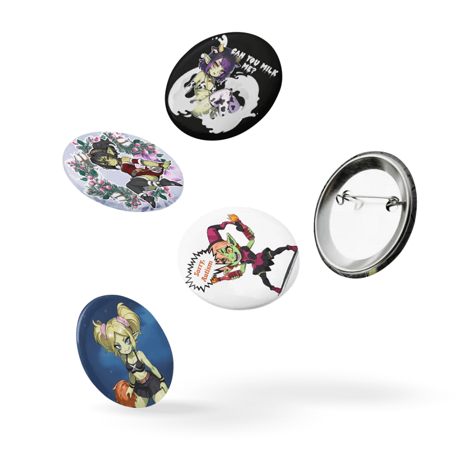 Goblin girls Pin Button Set product image (9)