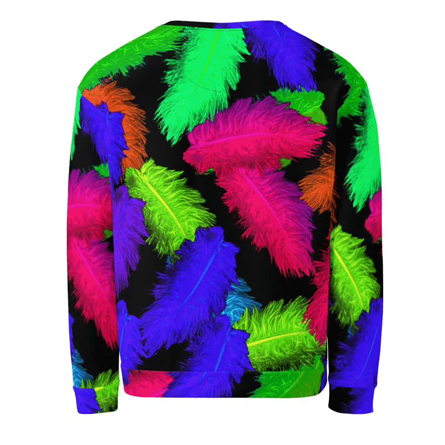 Abstract Feathers Pattern Unisex Sweatshirt product image (3)