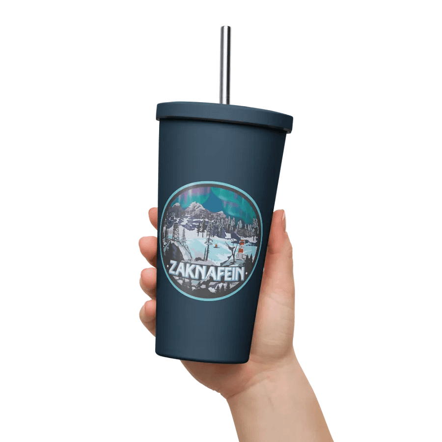 Zaknafein Logo Insulated Tumbler with a Straw product image (5)