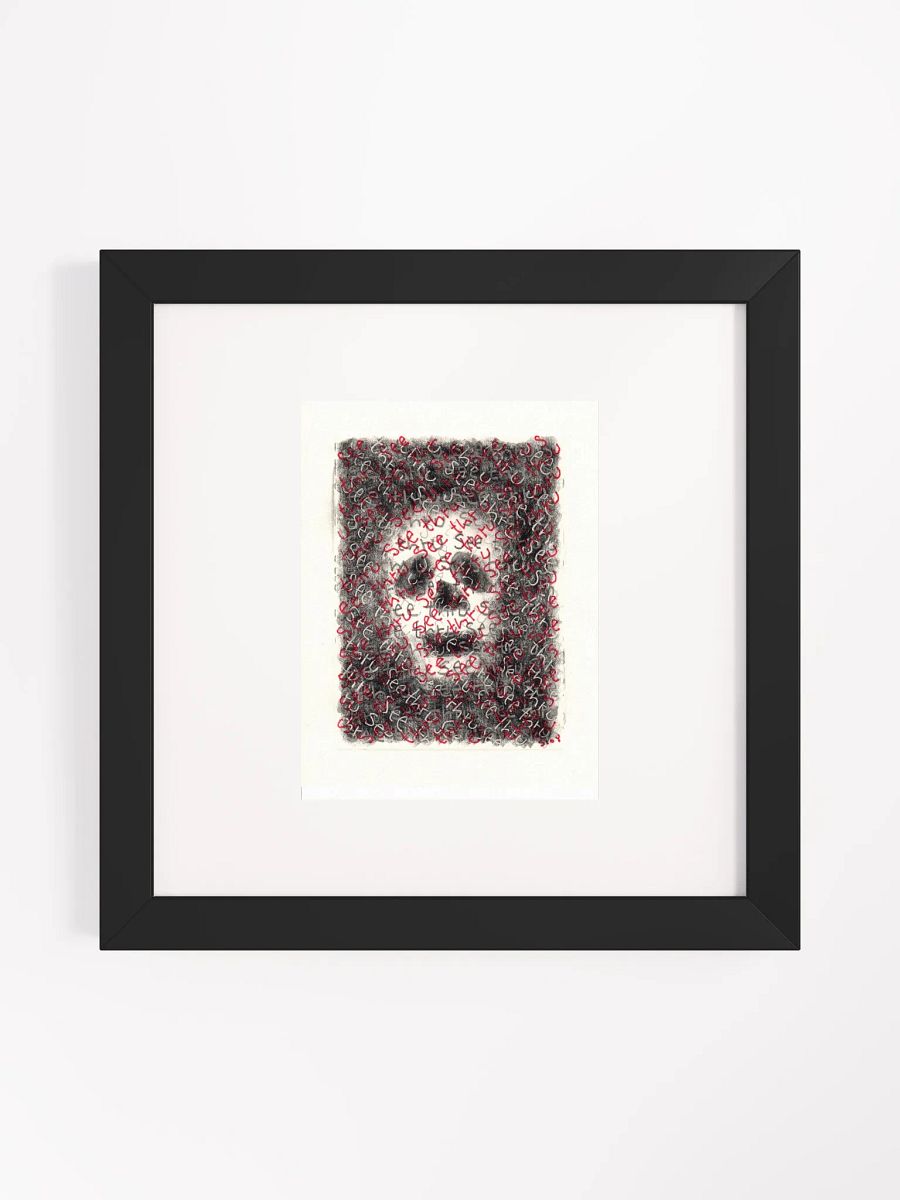 see thru Panel Card Print Framed product image (2)