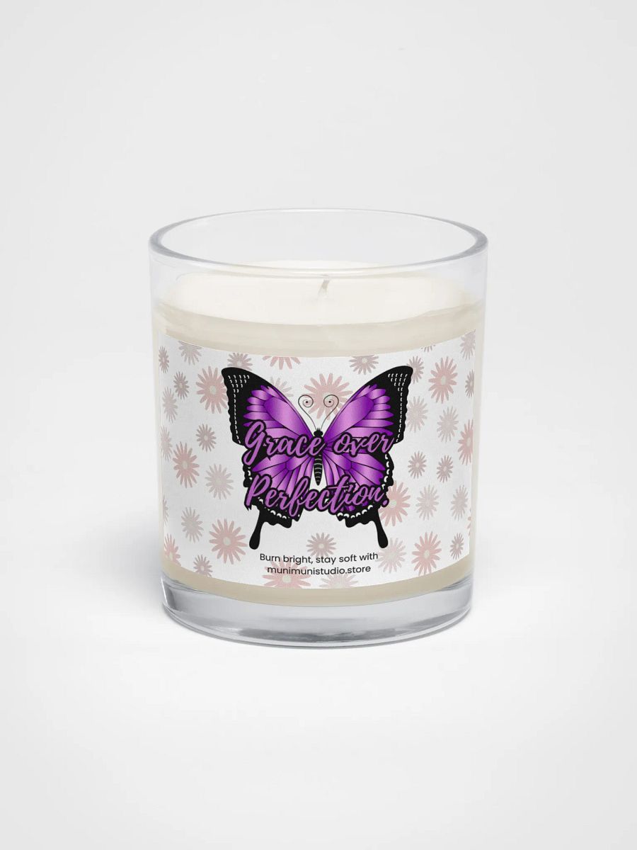 Grace over Perfection – Purple Butterfly Soy Candle product image (1)