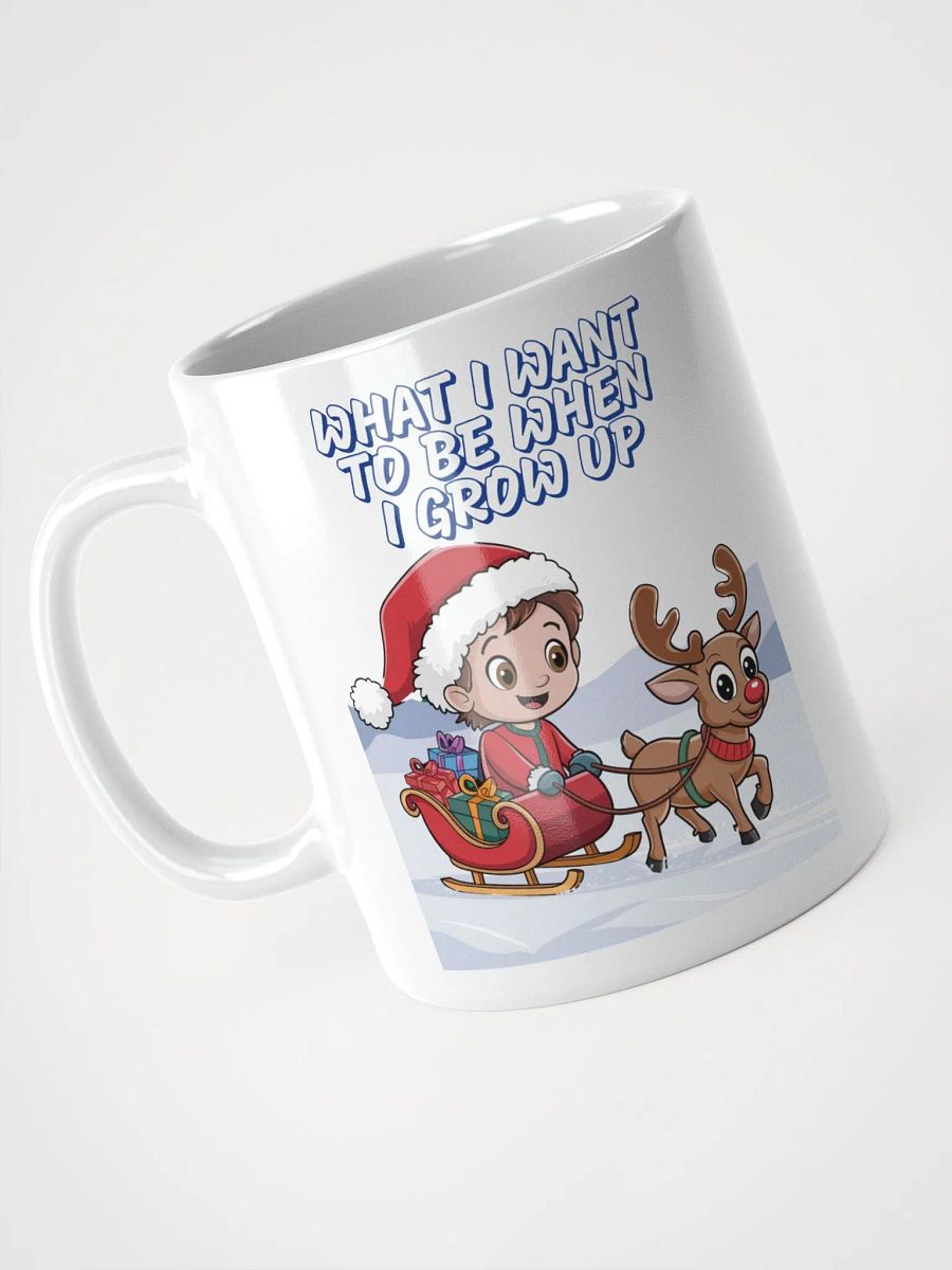 What I Want To Be When I Grow Up - Young Santa White Mug product image (9)