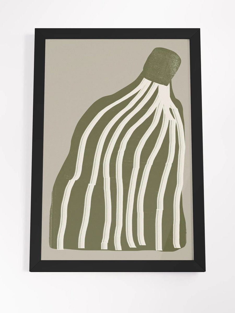 Roots of Abstraction Framed Poster | Minimalist Nature-Inspired Wall Art | Modern Abstract Design for Contemporary Spaces product image (3)