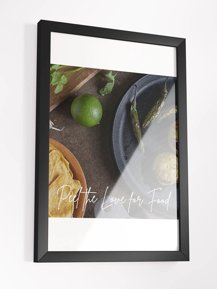 Wall Art Love for Food Framed High-Quality Matte Poster (in) product image (3)