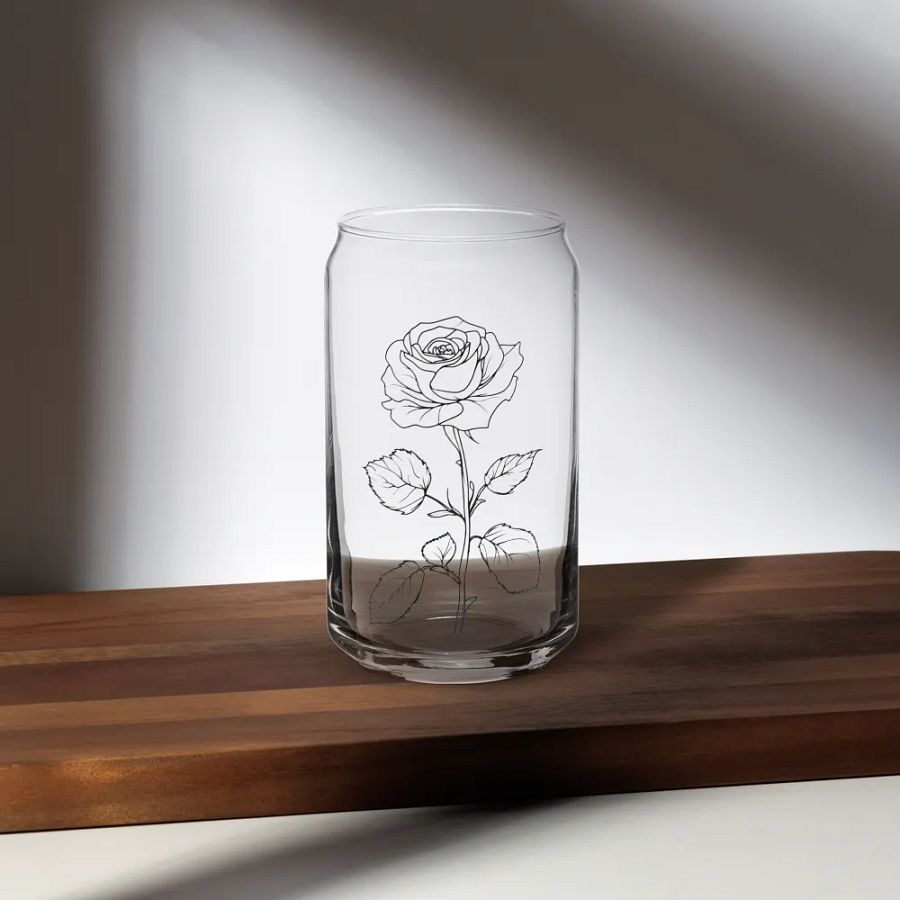 Rose Sip in Style: Can-Shaped Glass product image (5)
