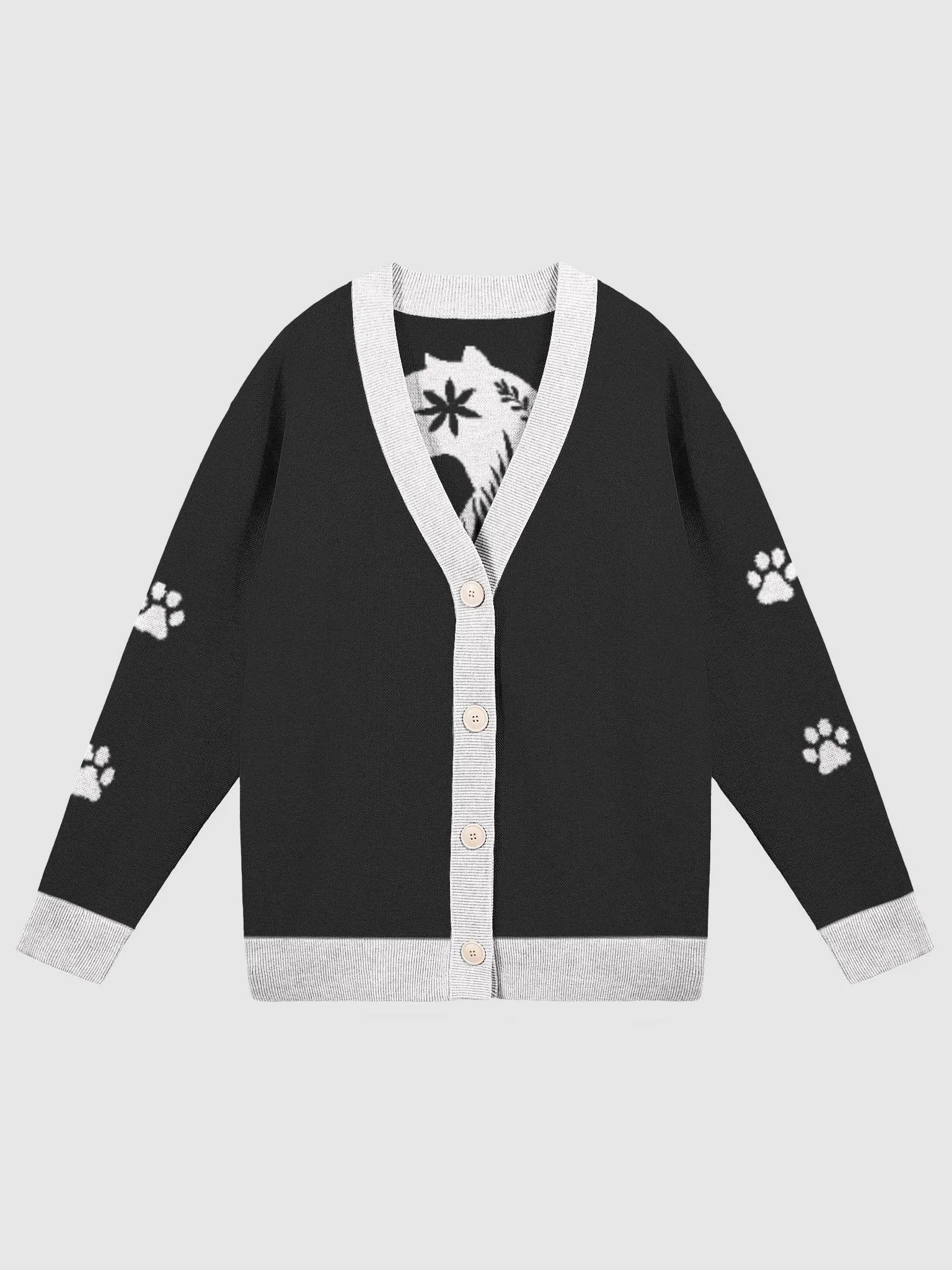 Panther Cardigan B/W product image (2)
