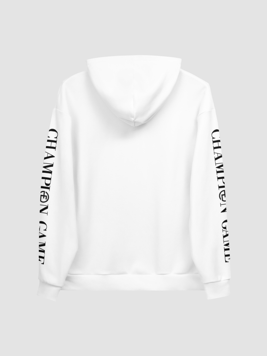 White Black Champion Game Sleeve Hoodie product image (3)