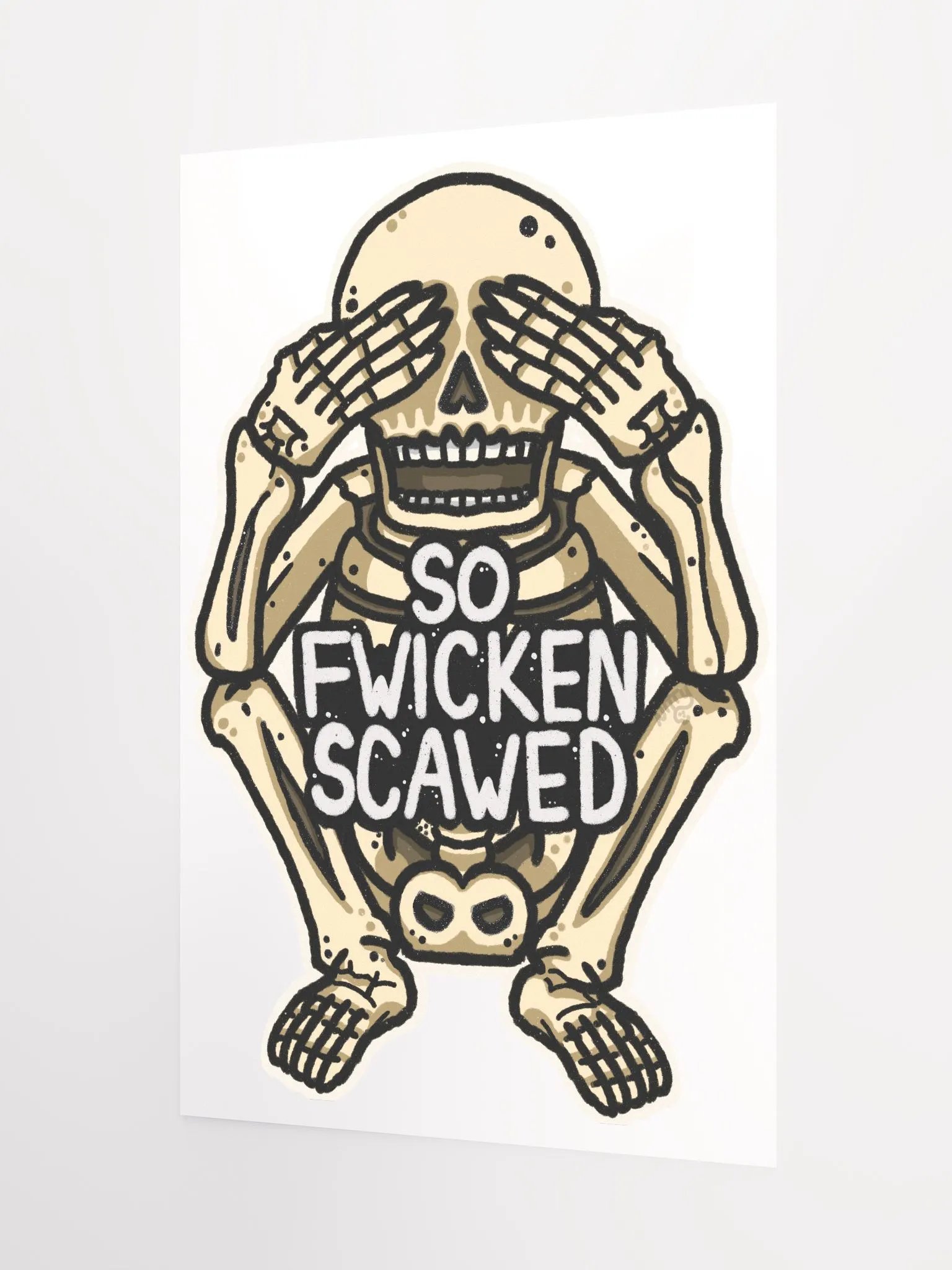 So Fwicken Scawed Poster product image (7)