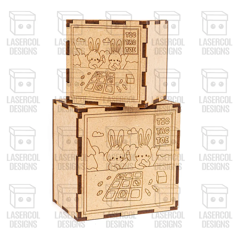 Easter Tic Tac Toe with Box (2 Sizes) - Laser Cut Files product image (10)